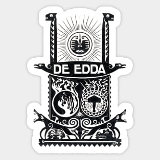 Cover design for Dutch translation of the Edda Sticker